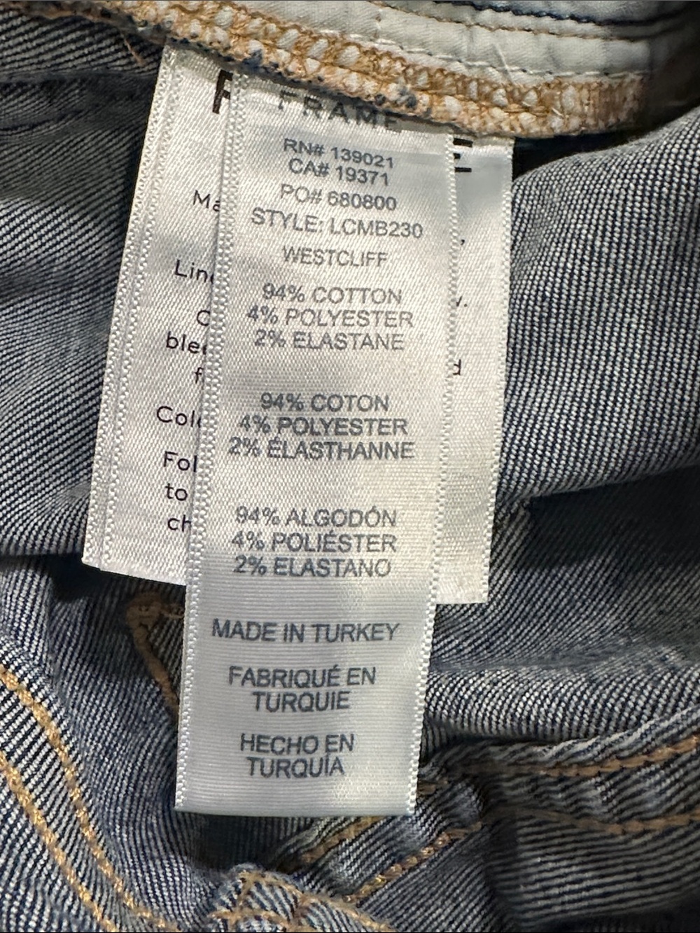 Frame Denim Women's Le Crop Mini Boot Size 25 - Picture 8 of 9